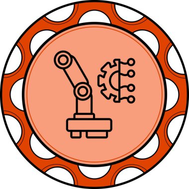 Robotik Bacak Simgesi, Basit İllüstrasyon