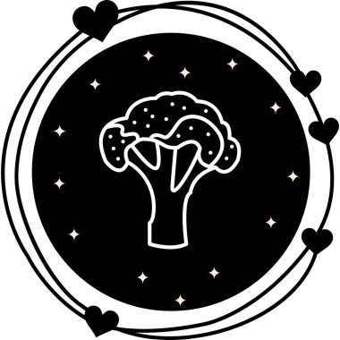 Brokoli web simgesi vektör çizimi