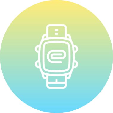 Akıllı Saat Eklentisi Yüksek Çözünürlüklü Minimum Vektör Tasarımı