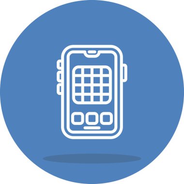 akıllı telefon simgesi, vektör illüstrasyonu basit tasarım