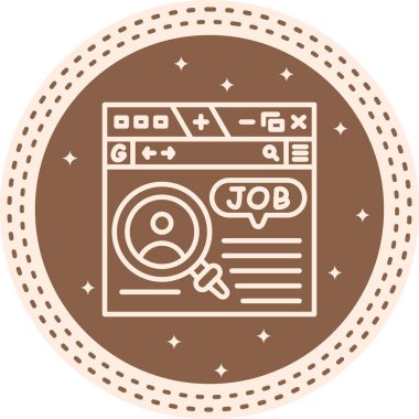 İş Arama Sitesi Belirgin Profesyonel Yaratıcı Grafik Elementi