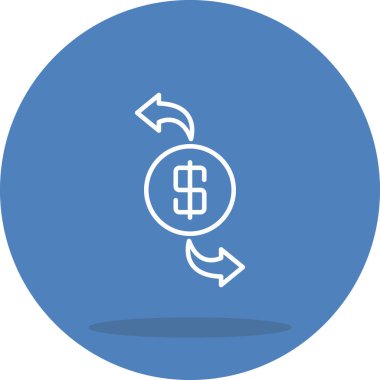 Para Geri Garanti Ağ ikonu vektör çizimi