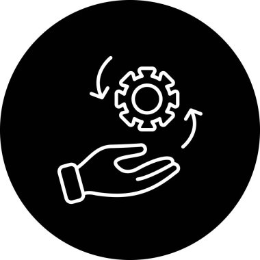 yönetim web simgesi vektör illüstrasyonu