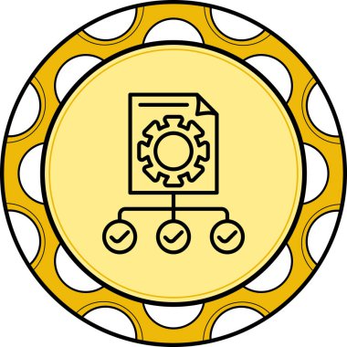 Proje web simgesi vektör illüstrasyonu