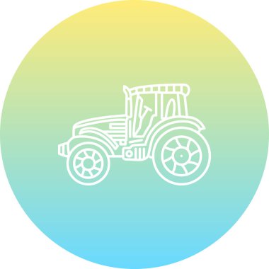Tractor Dynamic Creative Digital Graphic Shape