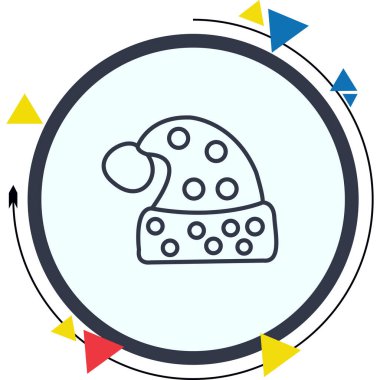 Noel Şapkası Yaratıcı Dinamik Web Tasarımı Nesnesi