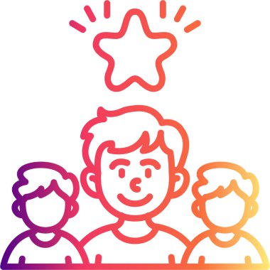 takım web simgesi vektör illüstrasyonu