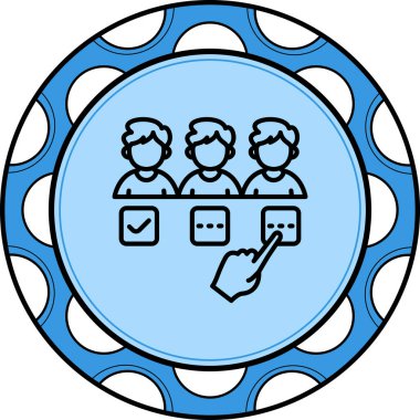 İşe alım web simgesi vektör illüstrasyonuName