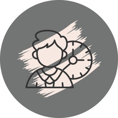 İş adamı web simgesi, modern vektör illüstrasyonu