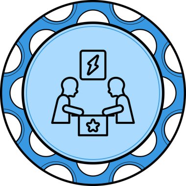 Çakışma Çözünürlüğü Web simgesi vektör çizimi