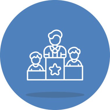 Takım Lideri Web simgesi vektör çizimi