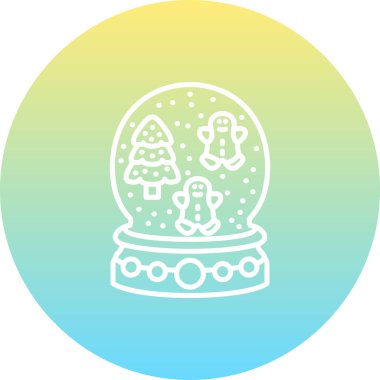 Noel Balosu Kristal Sofistike Minimum Arayüz Tasarımı Elementi