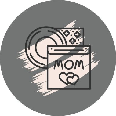 Müzik Albümü Web simgesi vektör çizimi