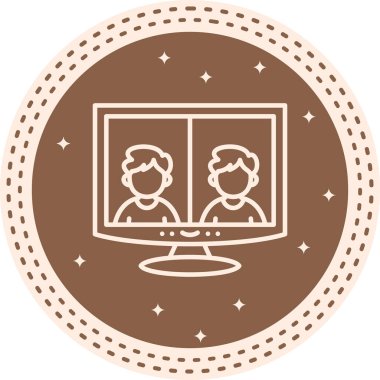  toplantı simgesi vektör illüstrasyon tasarımı