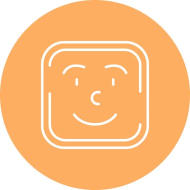 Emoji Web simgesi vektör illüstrasyonu