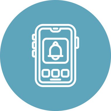 Mobil Alarm Entellektüel Minimum Arayüz Tasarımı Elemanı