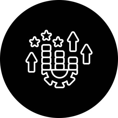 Performans web simgesi vektör illüstrasyonu