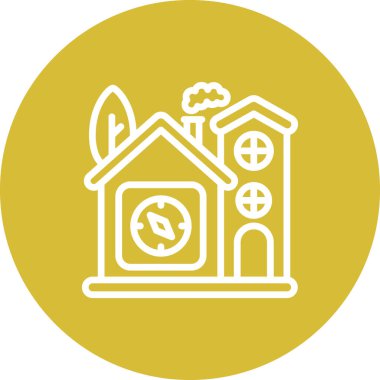 Ev pusulası gezinme web simgesi