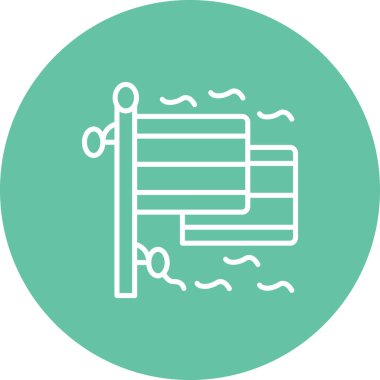 Almanya 'nın iki bayrağı, vektör simgesi