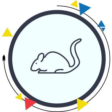 Fare simgesi vektör illüstrasyon tasarımı