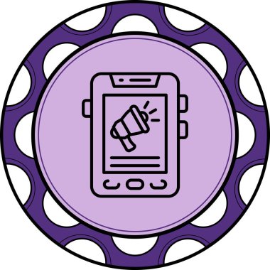 Pazarlama simgesi vektör illüstrasyon tasarımı