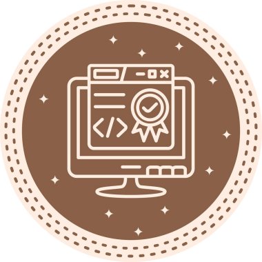 Yazılım web simgesi vektör illüstrasyonu