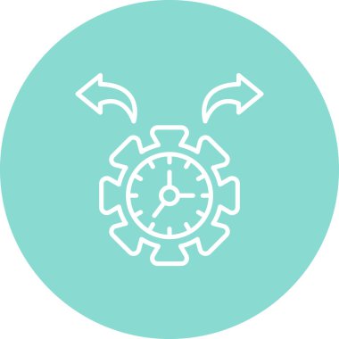 saat web simgesi vektör illüstrasyonu