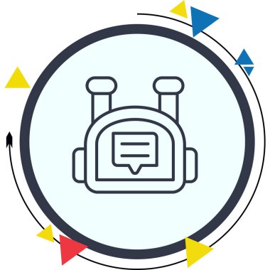 ileti web simgesi vektör illüstrasyonu