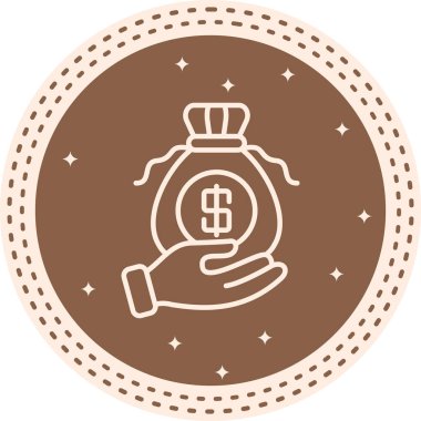 Yatırım konsepti simgesi, vektör illüstrasyonu basit tasarım