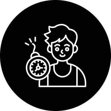 Son teslim tarihi web simgesi vektör illüstrasyonu