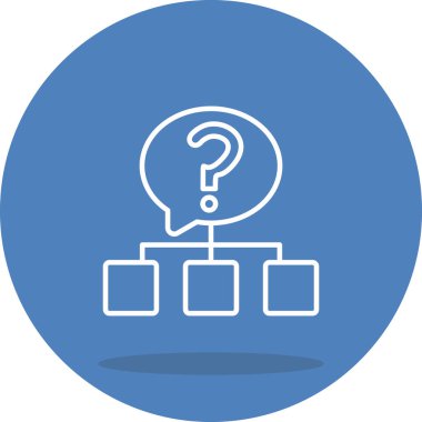 soru web simge vektör çizim