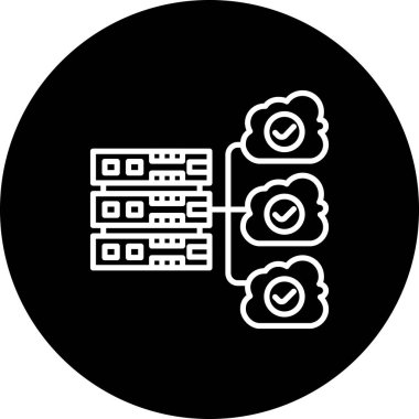 Bulut Veritabanı Parlak Modern Yaratıcı Sanat Düzenlemesi