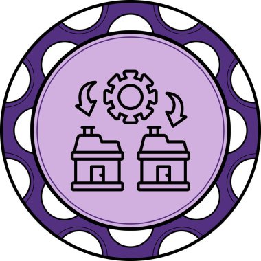 yönetim web simgesi vektör illüstrasyonu