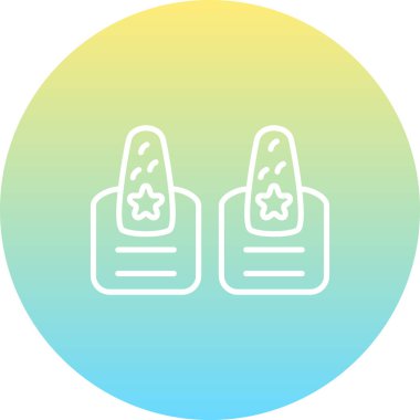 Çivi Polonya Çizgisi Düz Simgesi