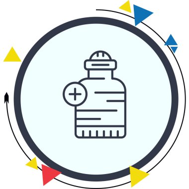 Medicine Yenilikçi Düz Ürün Tasarım Sembolü