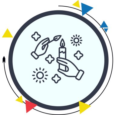 mum ağ ikonu vektör illüstrasyonu