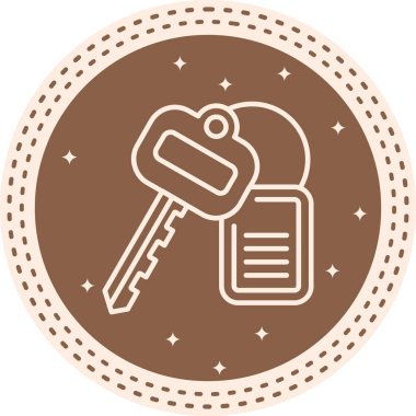 Birincil Anahtar Yenilikçi Düz Ürün Tasarım Sembolü