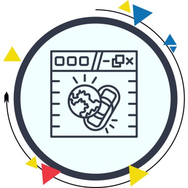 dizüstü bilgisayar simgesi, vektör illüstrasyonu basit tasarım