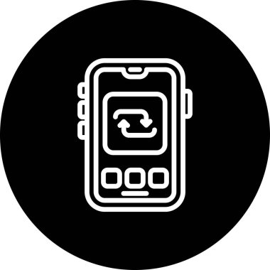 Web simgesi vektör illüstrasyonunu tekrarla