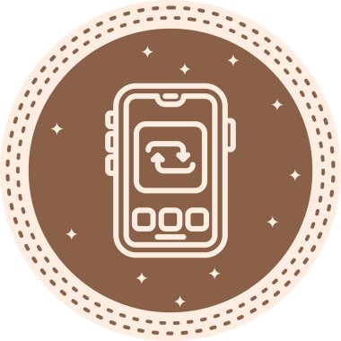 Web simgesi vektör illüstrasyonunu tekrarla