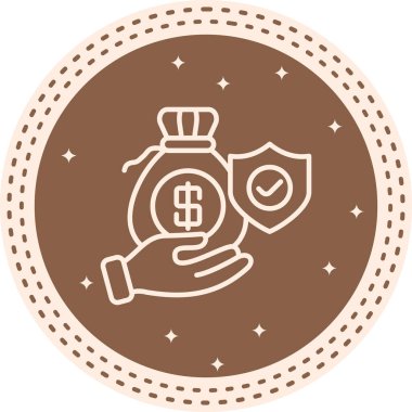 Yatırım konsepti simgesi, vektör illüstrasyonu basit tasarım