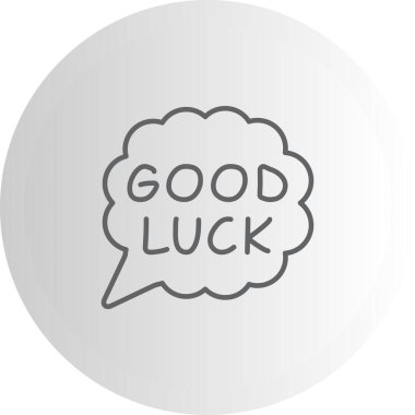 Konuşma balonu çizgisi simgesi, metin basit illüstrasyonlu web etiketi