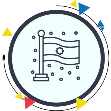 Hindistan ulusal bayrağı, simge tasarımı ögesi