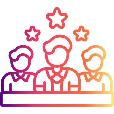 Takım Lideri Web simgesi vektör çizimi