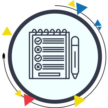 Proje web simgesi vektör illüstrasyonu