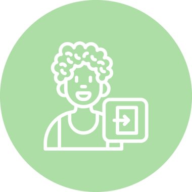 Kullanıcı Çıkış Dengeli Özel Düz Vektör Düzeni