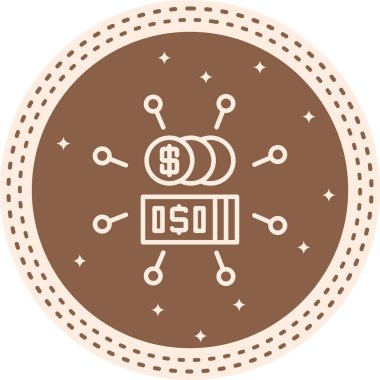 Dolar sikkeleri ve banknotlar, finansal dağılımı temsil eden ağ düğümü sembolleri, ademi merkeziyetçi para veya dijital ödeme altyapısı ile çevrili