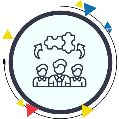 Skills web simgesi vektör çizimi