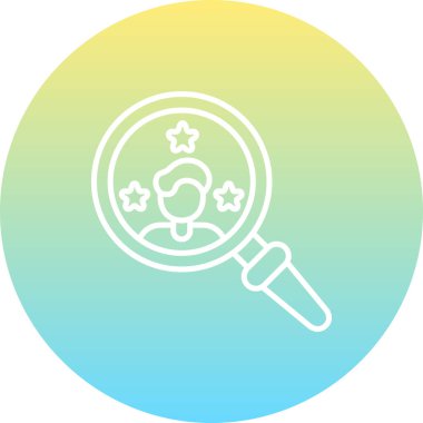 Yetenek Arama Web simgesi vektör çizimi