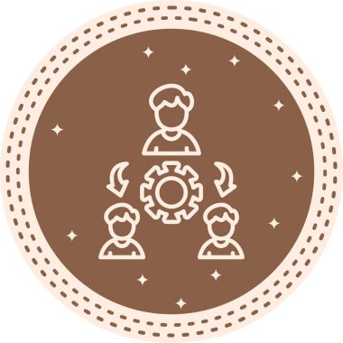 Üçüncü Parti web simgesi vektör illüstrasyonu